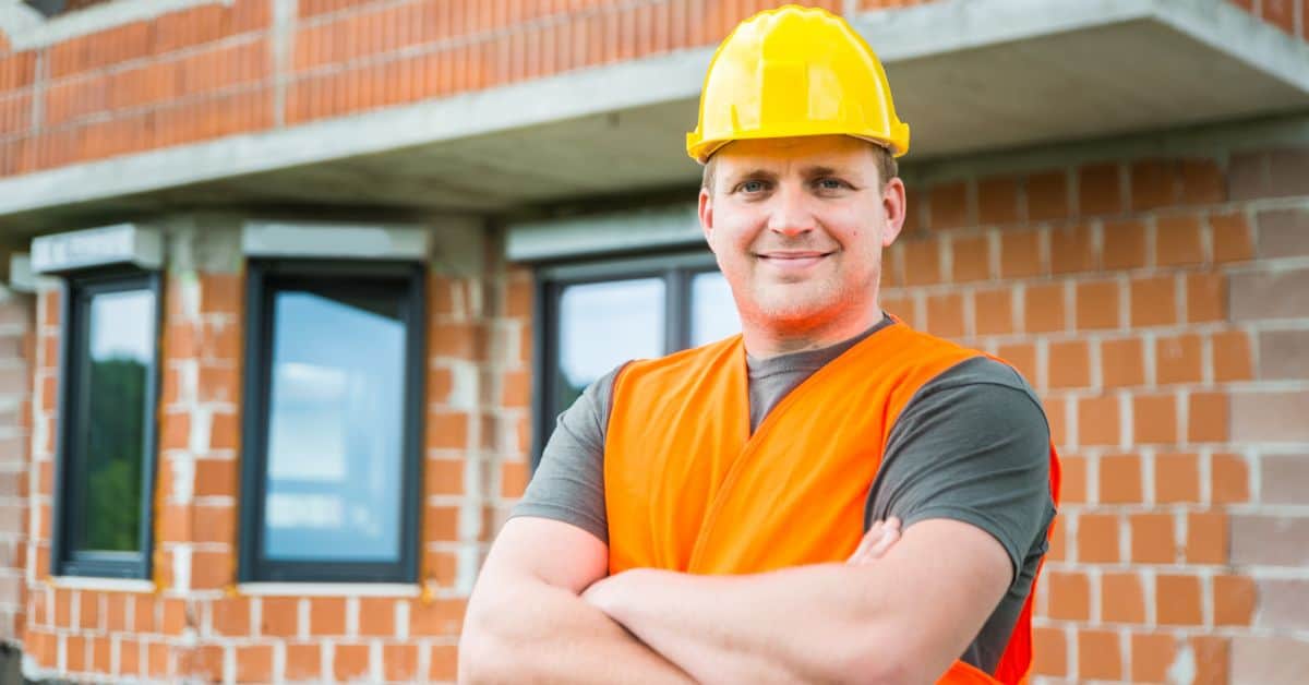 Building Contractor Standing with Arms Crossed