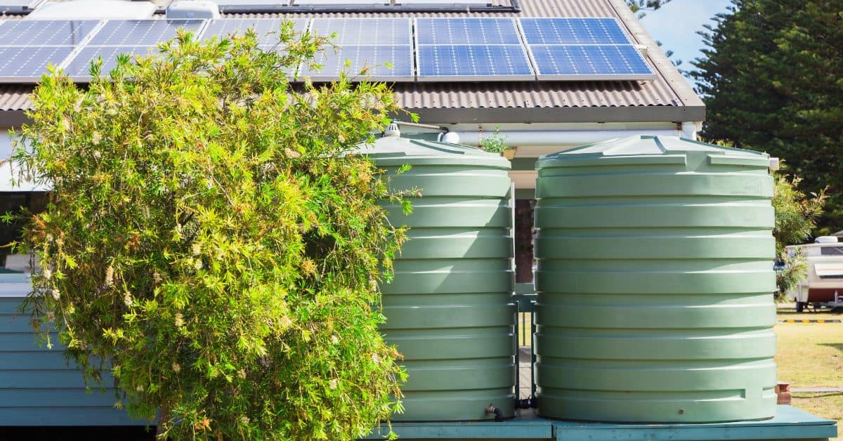 Green Building - Solar Panels and Water Capture Systems