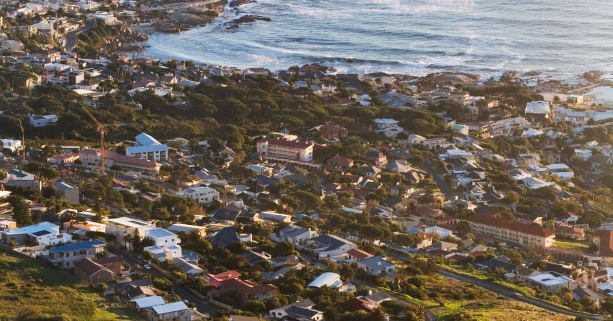 Houses in Camps Bay near the Ocean