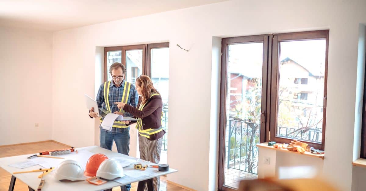 Home owner doing a site visit