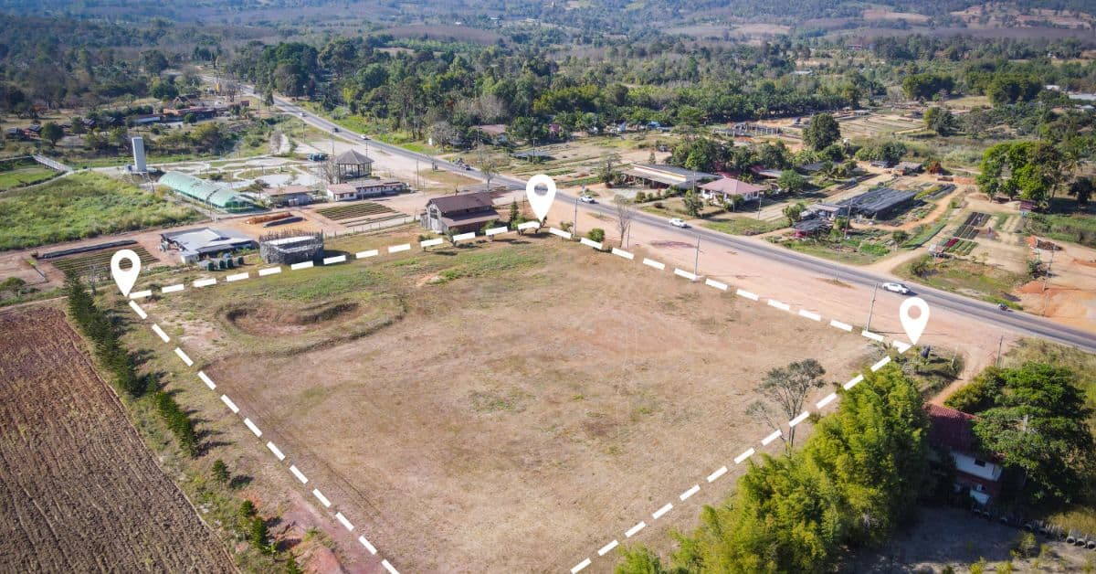the cost of construction - Land markings for building plans