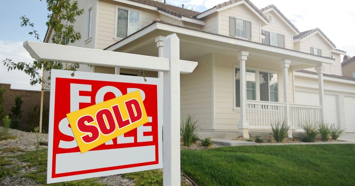 Sold Sign Outside of Home