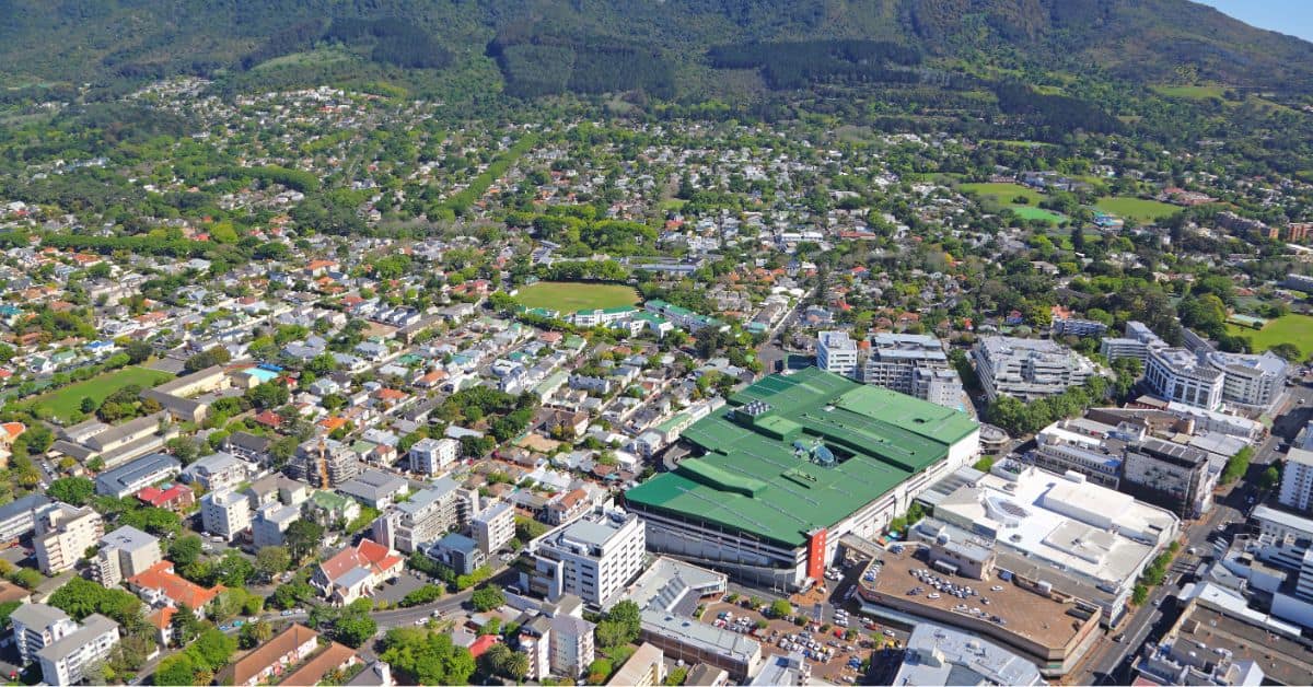 Aerial View of Claremont - Cape Town