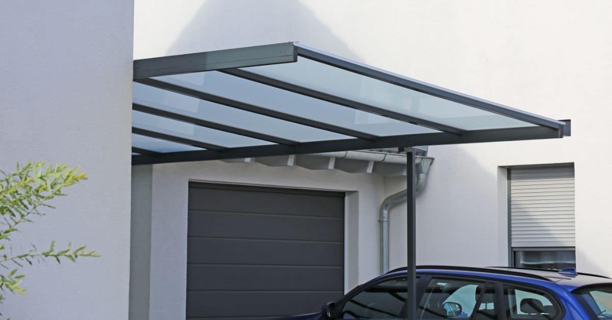 Carport protecting vehicle from Cape Town weather elements.