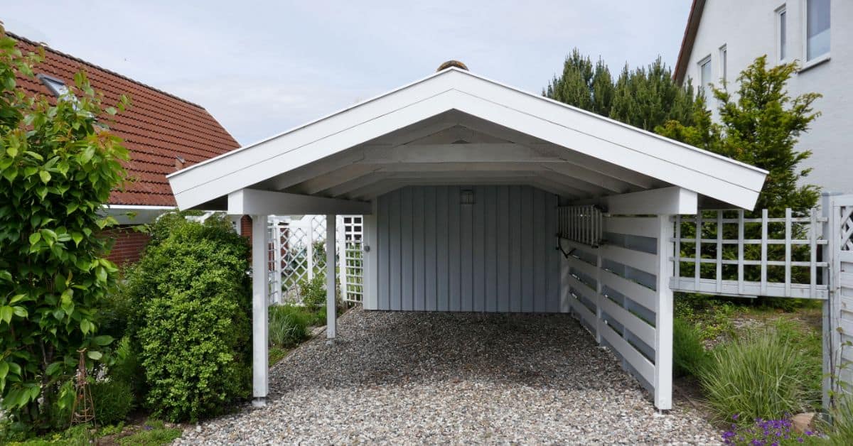 Carport protecting vehicle from Cape Town weather elements.