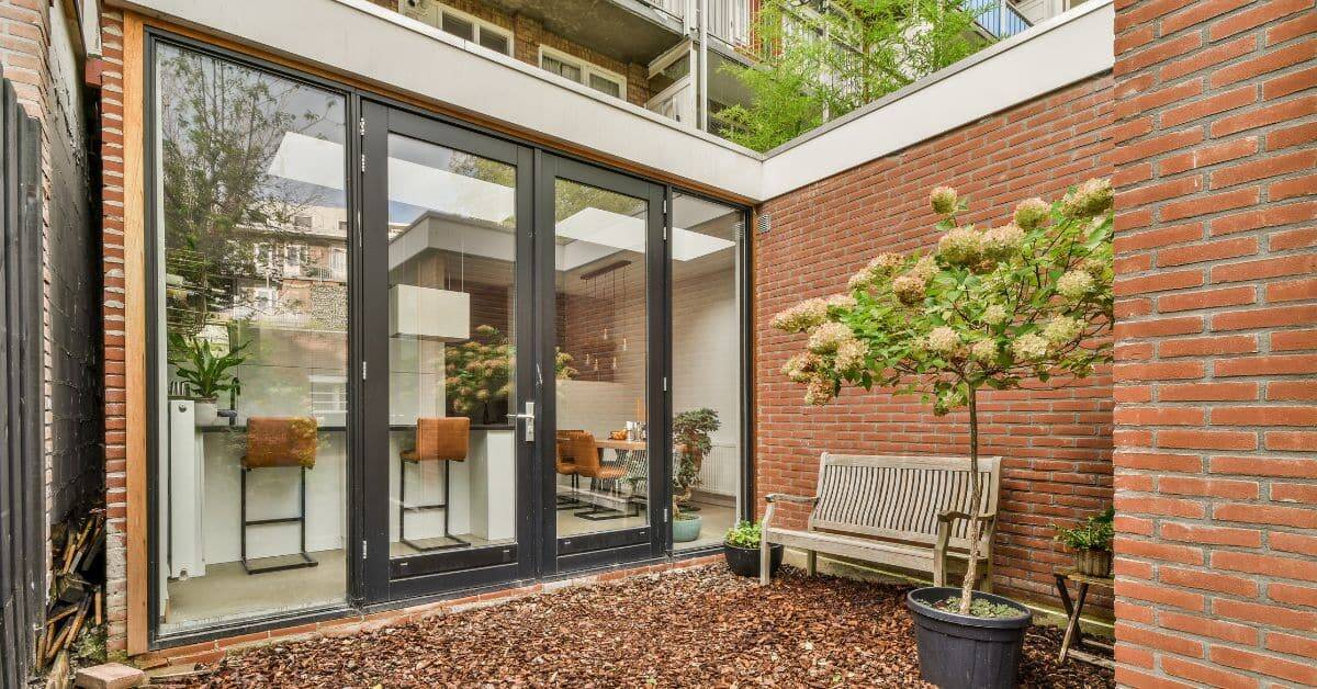 Aluminium patio door enhances home elegance and functionality with sleek design and durable material.