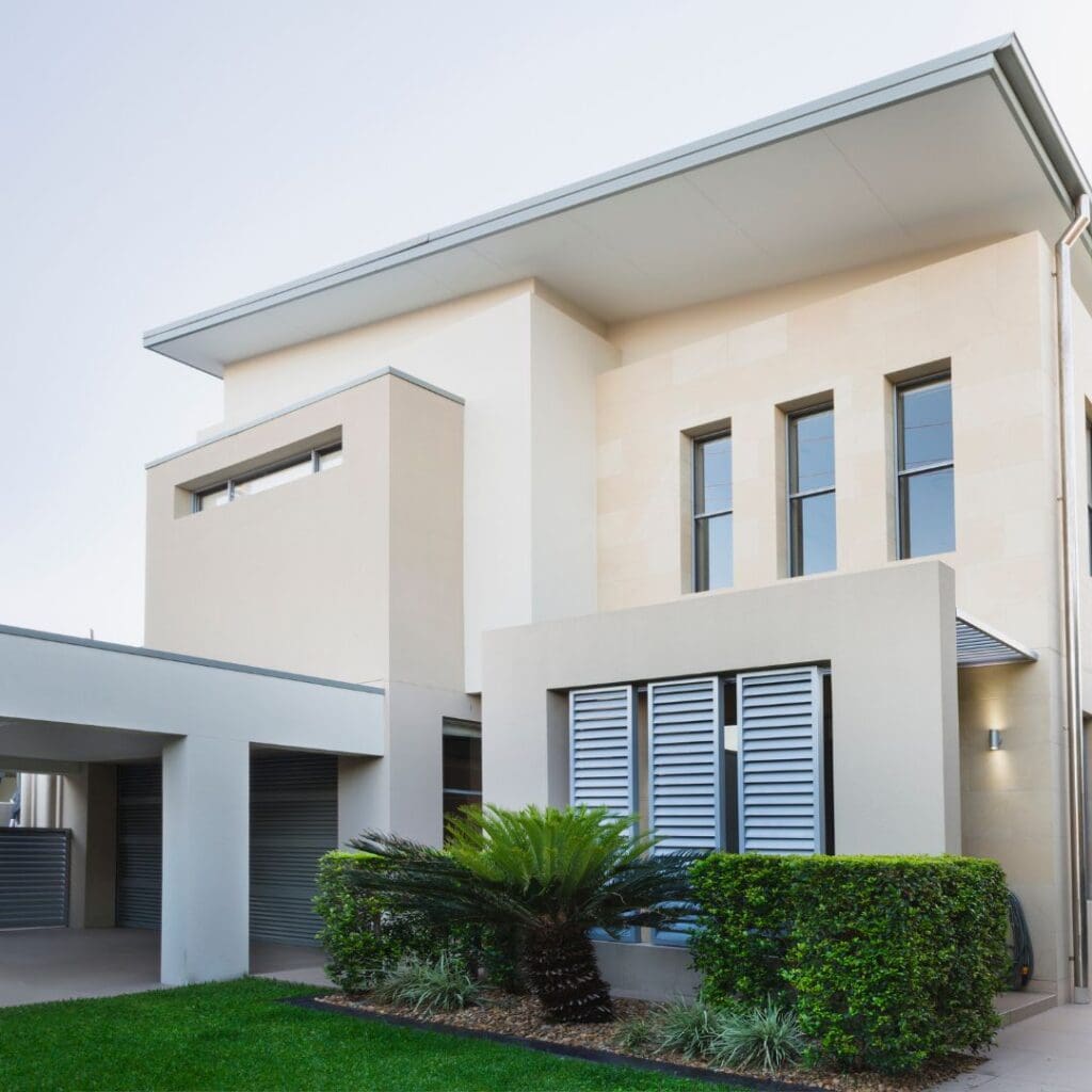 Modern residential home built by Axio Projects in Tokai with sleek architecture and lush landscaping.