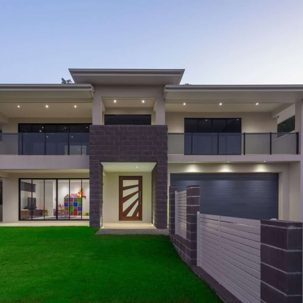 Contemporary Rondebosch home with sleek architecture and large glass windows.