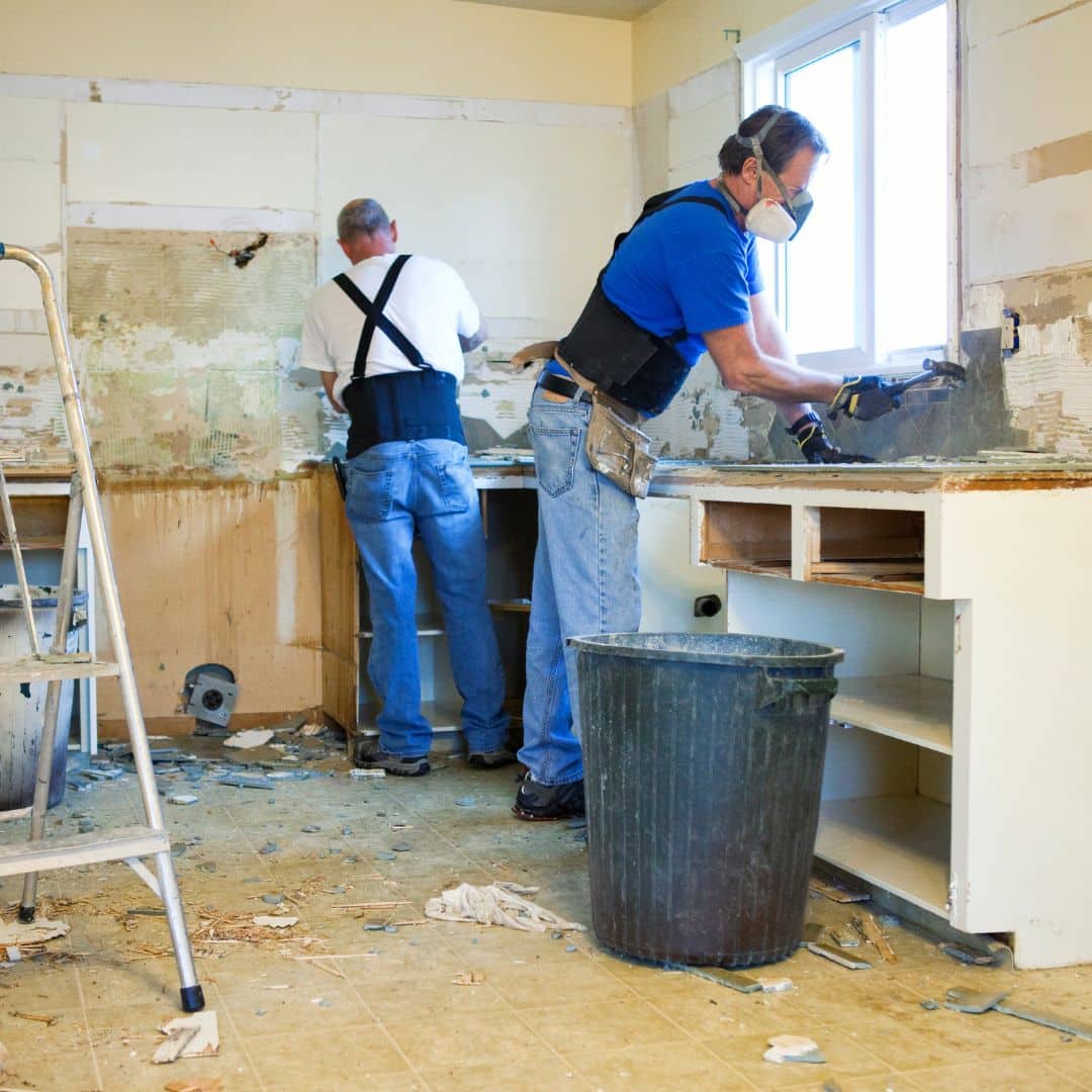 People doing renovations